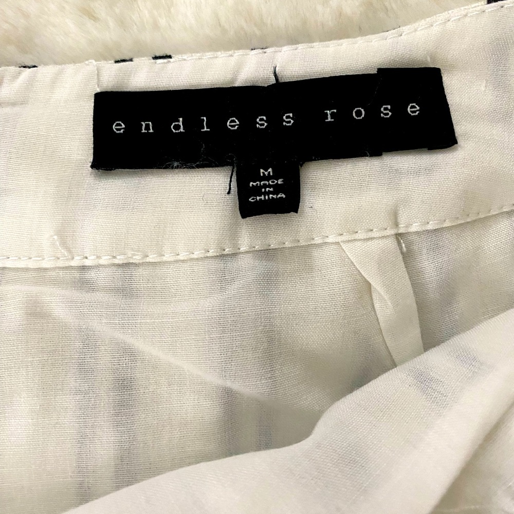 Endless Rose Striped Pencil Skirt with Button Detail - Picture 3 of 6